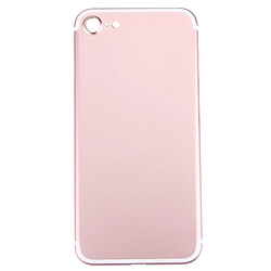 Wewoo Pour iPhone 7 couverture arrière or rose + porte-cartes + touche de contrôle du volume + bouton d'alimentation + de vibreur interrupteur muet couvercle du boîtier Assemblée complète pièce détachée 5 en 1