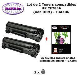 2 Toners génériques HP 85A, CE285A pour HP LaserJet M1132 M1212nf P1102 P1109+ 20f papiers photos A6 -T3AZUR 