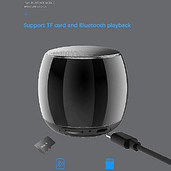 Universal Yyh-mini portable bluetooth + fm mp3 haut-parleur recharge music subwoofer stéréo | haut-parleurs portables (noir)