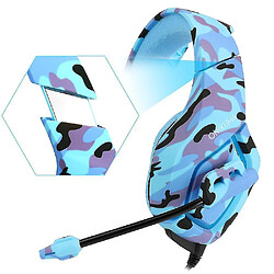 Universal Casque camouflage basse casque jeux casque jeux micro pour téléphone portable tablette 