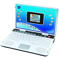 VTech mini ordinateur portable avec 90 activités pour enfant Genius Xl Color Pro blanc noir