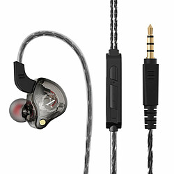 X2 Casque Filaire In-Ear Monitor Écouteurs Hifi Subwoofer Musique Écouteurs Pour Sports Running Noir