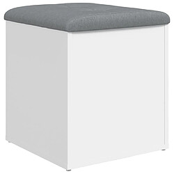 Maison Chic Banc de rangement | Meuble de rangement d'Entrée | Coffres d'Intérieur blanc 42x42x45 cm bois d'ingénierie -MN33324