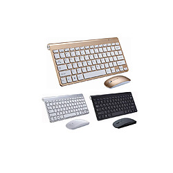 YP Select Ensemble combiné mini clavier et souris compact sans fil - Doré