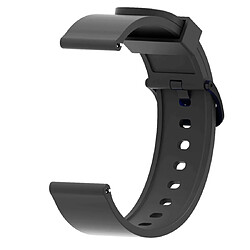 Wewoo Bracelet pour montre connectée Dragonne Sport en silicone brillant Huami Amazfit Bip Lite version 20 mm noir