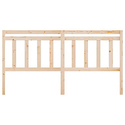 Avis Maison Chic Tête de lit scandinave pour lit adulte,Meuble de chambre 206x4x100 cm Bois massif de pin -MN23968