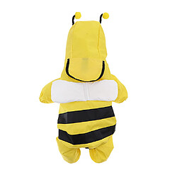 jaune vif petit et moyen chien imperméable animal de compagnie pluie poncho chien animal de compagnie vêtements de pluie s