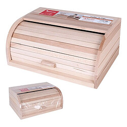 Totalcadeau Boite rangement Panier à Pain Bois (37,5 x 26,5 x 16 cm) pas cher