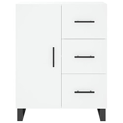 Maison Chic Buffet,Meuble de Rangement,commode pour salon,Cuisine blanc 69,5x34x90 cm bois d'ingénierie -MN42688 pas cher