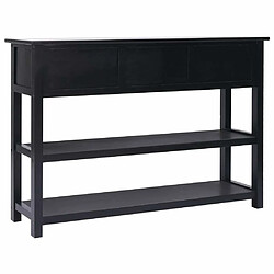 Avis vidaXL Buffet Noir 115x30x76 cm Bois