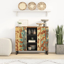 Maison Chic Buffet commode,console avec 2 portes pour rangement 90x33x75 cm bois massif de récupération -MN54024