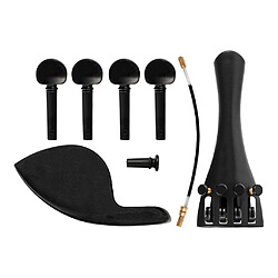 Violon Cordier Mentonnière Endpin Piquets Violon DIY Pièces Accessoires 1: 4