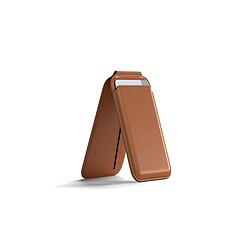 Support téléphone + porte carte MW Magsafe Satechi Marron