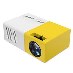 Yonis Mini Videoprojecteur LED Full HD 1080P Portable Mini Vidéoprojecteur LED HD 1080P Portable Home Theater Jaune YONIS