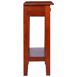 Avis vidaXL Table console Marron classique 60x30x75 cm Bois d'acajou massif