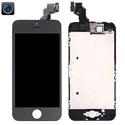 Wewoo Pour iPhone 5C caméra frontale noir + LCD + cadre + pavé tactile Assembleur de numériseur pièce détachée 4 en 1