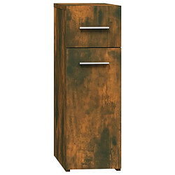 vidaXL Armoire d'apothicaire Chêne fumé 20x45,5x60cm Bois d'ingénierie