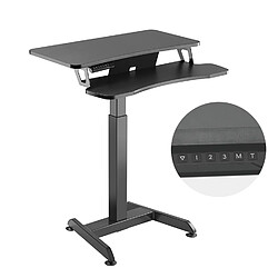 Bureau électrique assis debout réglable Maclean MC-835 hauteur 72 - 122 cm, charge max 37 kg