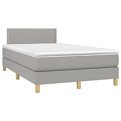 Avis Sommier à lattes et matelas LED,Cadre à lattes de lit pour Adulte Gris clair 120x200 cm Tissu -MN23318