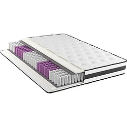 No Name POCKET - Matelas - 160 x 200 cm - Epaisseur 24 cm - Ressorts ensachés réversible Type de produit : MATELAS - POCKET - Matelas - 160 x 200 cm - Epaisseur 24 cm - Ressorts ensachés réversible