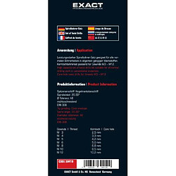 Avis Exact 30417 Jeu de forets de dessablage 7 pièces Acier rapide Formats M3-M12 (Import Allemagne)