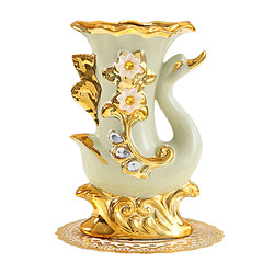 Cygne Droit De Décor De Bureau De Vases Floraux De Vase à Fleur En Céramique De Style Européen