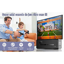 Console de Jeux Vidéo Rétro-VANWIN- Avec 10000+ Jeux Classiques(64G)-2 Joueurs Sans Fil USB Plug and Play HDMI TV Stick Portable-Noir-Family and Friend