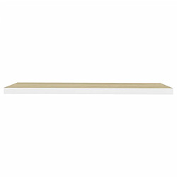 Avis vidaXL Étagère flottante murale Chêne et blanc 90x23,5x3,8 cm MDF