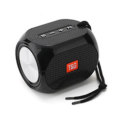 Yonis Enceinte Bluetooth Portable Haut-Parleur TWS Subwoofer Carte TF FM USB AUX Mini Enceinte Bluetooth Subwoofer Portable Avec Cordon Tressé Support USB AUX TF FM Noir YONIS