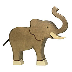 Figurine Holztiger Eléphant trompe haute 