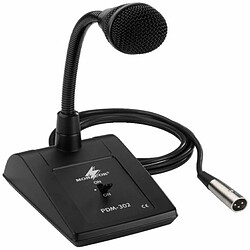 Monacor - PDM-302 - microphone PA de bureau - noir