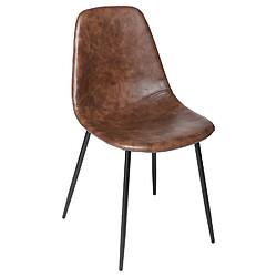 Atmosphera, Createur D'Interieur Chaise vintage Vladi - H. 82 cm - Marron Atmosphera - Chaise vintage Vladi - H. 82 cm - Marron - Vintage