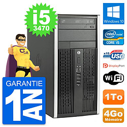 PC Tour HP Compaq Pro 6300 CMT Intel i5-3470 RAM 4Go Disque 1To Windows 10 Wifi · Occasion 