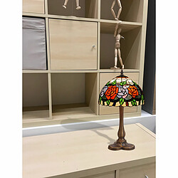 Lampe de bureau Viro Rosy Rouge Vert Orange Zinc 60 W 20 x 37 x 20 cm