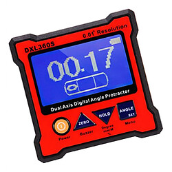 DXL360S Rapporteur d’Angle Numérique de 2 Axes 5V 500mA avec Indicateur au Niveau Magnétique Base Haute Précision Numérique Affichage Côté UK pas cher