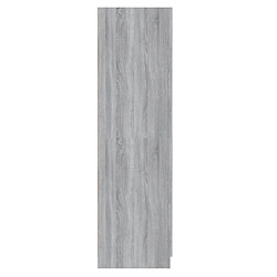 Avis vidaXL Garde-robe Sonoma gris 80x52x180 cm Bois d'ingénierie