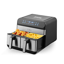 Friteuse Sans Huile Avec Deux Cuves 8 Programmes Airflow 9 De Kitchencook 