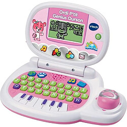 VTECH - Ordi P'tit Genius Ourson Rose - Ordinateur Éducatif Enfant