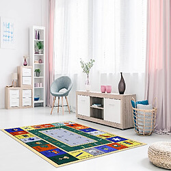 HOMEMANIA Tapis Imprimé Game 1 - pour les enfants - Décoration de Maison - antidérapants - Pour Salon, séjour, chambre à coucher - Multicolore en Polyester, Coton, 60 x 100 cm