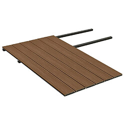 Avis vidaXL Panneaux de terrasse et accessoires WPC Marron/gris 15 m² 4 m