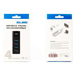 Hub USB 4 Ports 3.0 ELBE Noir