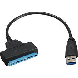 Sodial Super vitesse "A USB3.0 SATA 22pin cable adaptateur pour 2.5inch disque dur SSD 