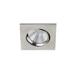 Lumière Downlight Encastrable Carré Moderne Nickel Mat 3000K IP23