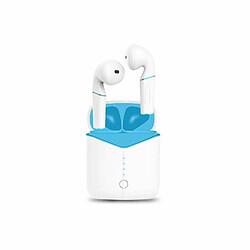 Écouteurs Sans Fil Pop-Up P20 Tws Écouteurs Sans Fil Stéréo Écouteurs Bluetooth 5.0 Casque Bleu