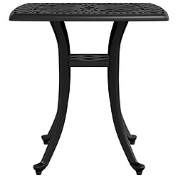 Acheter vidaXL Table de jardin noir 53x53x53 cm aluminium coulé