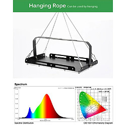 Acheter 50W / 100W LED élèvent Le Spectre Complet De La Lumière Pour Les Plantes Hydroponiques D'intérieur EU Plug 100W