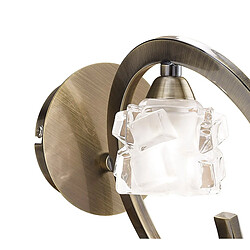 Avis Luminaire Center Applique murale Ice 1 Ampoule G9 laiton antique