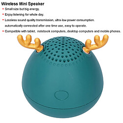 Avis ComfortXL Enceinte bluetooth sans fil deer mini haut volume portable audio compatible pour ordinateur/téléphone (vert)