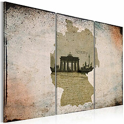 Paris Prix Tableau Map : Germany Brandenburg Gate Carte 60 x 90 cm