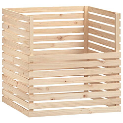 vidaXL Composteur 100x100x102 cm Bois massif de pin